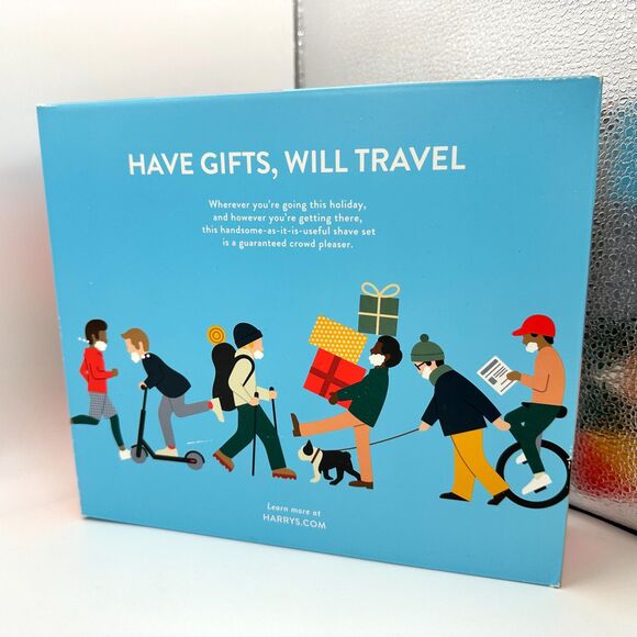 Harry’s Men’s Red Handle Razor Shave Gel Balm Gift Set New - Picture 2 of 9